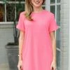 Cherish Lacy Dress- Pink Dresses