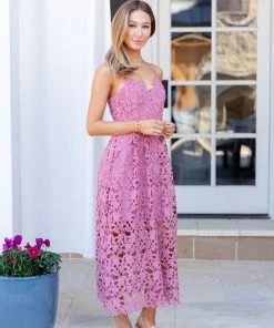 English Factory Julie Dress- Mauve