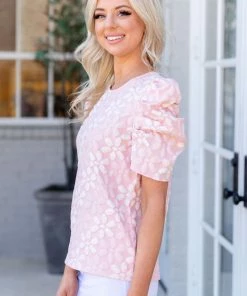 TCEC Tops Lydia Top- Pink