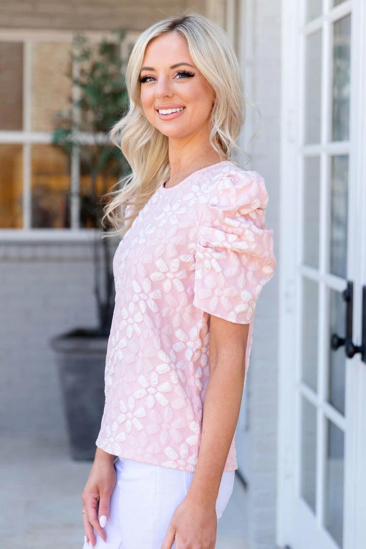 TCEC Tops Lydia Top- Pink