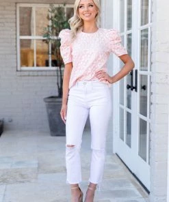 TCEC Tops Lydia Top- Pink