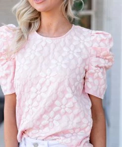 TCEC Tops Lydia Top- Pink