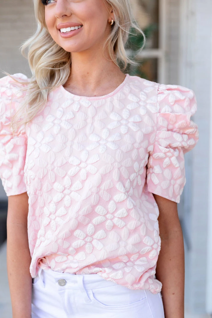 TCEC Tops Lydia Top- Pink