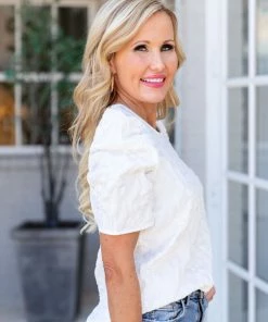 TCEC Tops Lydia Top- White