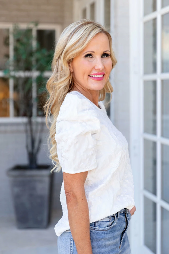 TCEC Tops Lydia Top- White