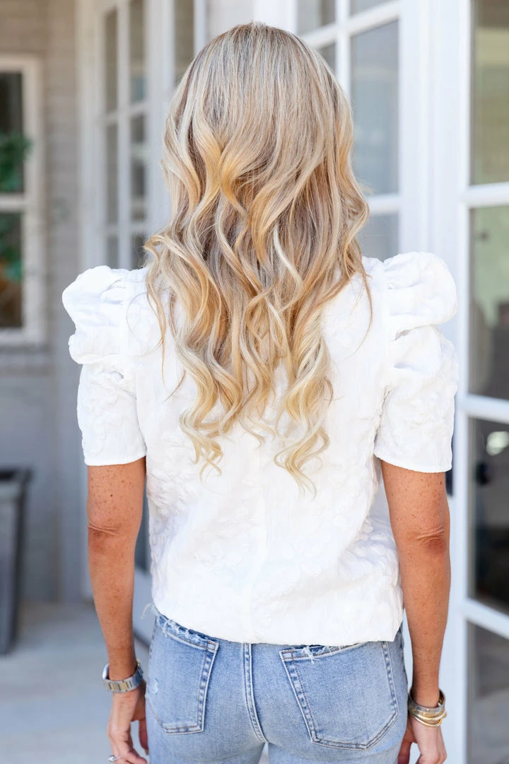 TCEC Tops Lydia Top- White