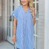 SOLUTION Malissa Dress- Blue
