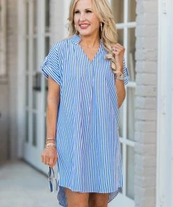 SOLUTION Malissa Dress- Blue