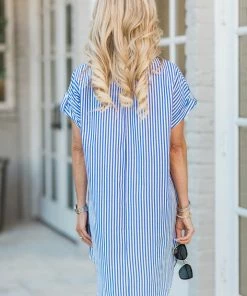 SOLUTION Malissa Dress- Blue