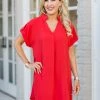 SOLUTION Dresses Eileen Dress - Red