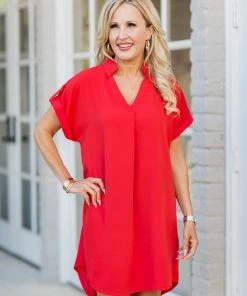 SOLUTION Dresses Eileen Dress - Red