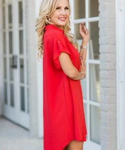 SOLUTION Dresses Eileen Dress - Red