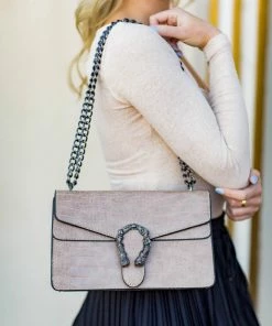 * Dina Handbag- Taupe