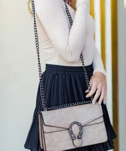 * Dina Handbag- Taupe