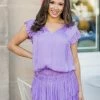 Current Air Dresses Emma Dress- Lavender