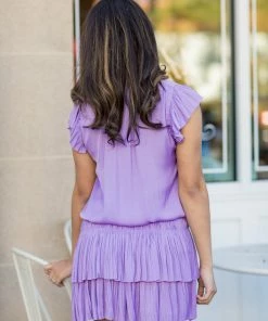 Current Air Dresses Emma Dress- Lavender