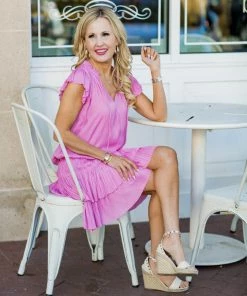 Current Air Emma Dress- Pink