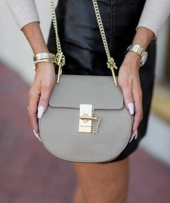 * Designer Inspired Dylan Bag- Putty