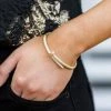 Love Poppy Pave Nail Bracelet- Gold Best Dressed Guest