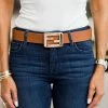 ICCO Accessories Designer Inspired Felicia Belt- Brown