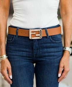 ICCO Accessories Designer Inspired Felicia Belt- Brown