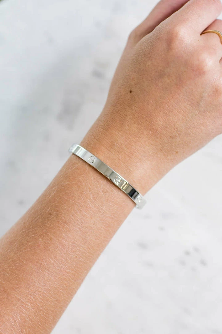 A.v Max Nailhead Cuff - Silver