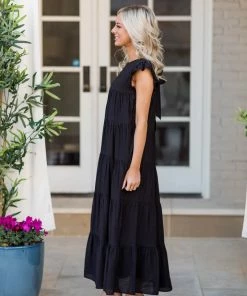 English Factory Dresses Lara Dress- Black