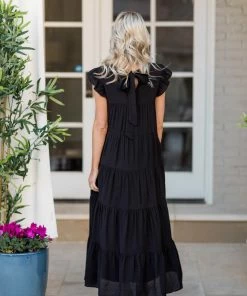 English Factory Dresses Lara Dress- Black