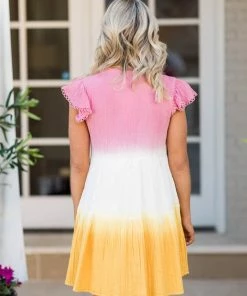 THML Letty Dress- Pink Dresses