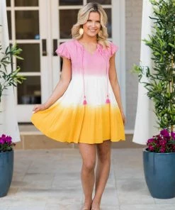 THML Letty Dress- Pink Dresses