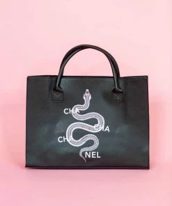 LA Trading Co Cha Cha Nel Tote- Black