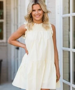 &Merci Brooklyn Dress- Custard Cream Dresses