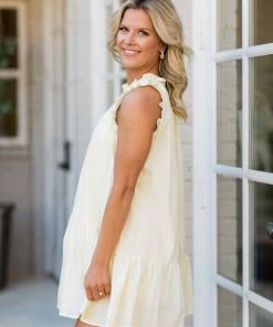 &Merci Brooklyn Dress- Custard Cream Dresses