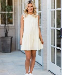 &Merci Brooklyn Dress- Custard Cream Dresses