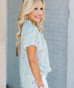 Hailey & CO Janey Top- Mint