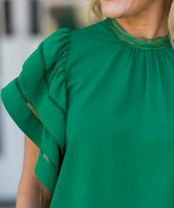 Strut & Bolt Leann Top- Emerald