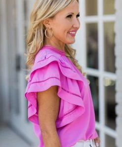 Strut & Bolt Leann Top- Pink