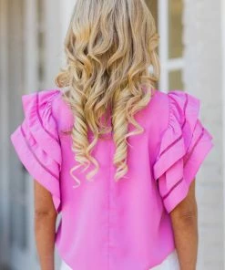 Strut & Bolt Leann Top- Pink