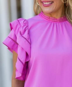 Strut & Bolt Leann Top- Pink