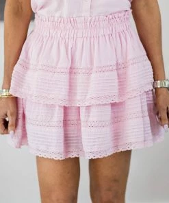 Day+Moon Bottoms Stassie Skirt- Pink