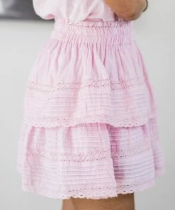 Day+Moon Bottoms Stassie Skirt- Pink