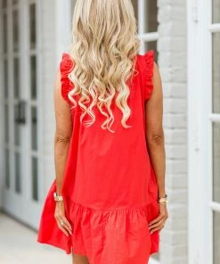 &Merci Dresses Brooklyn Dress-Red