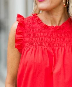 &Merci Dresses Brooklyn Dress-Red