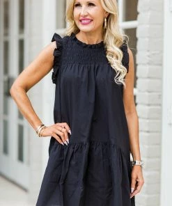 &Merci Brooklyn Dress-Black