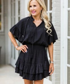 Entro Dresses Barbi Dress- Black
