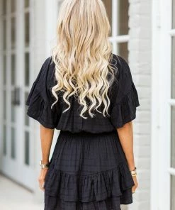 Entro Dresses Barbi Dress- Black