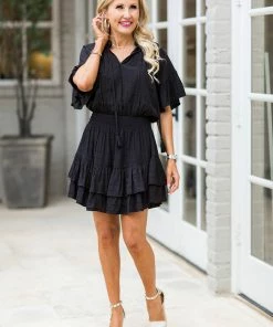 Entro Dresses Barbi Dress- Black