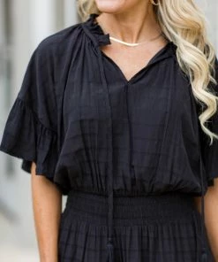 Entro Dresses Barbi Dress- Black