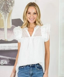 Entro Sofia Top- White