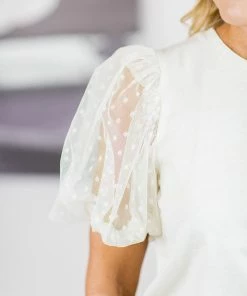 English Factory Remi Top- Ivory Tops